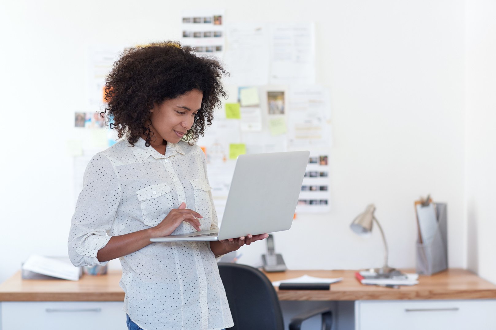 Adding her designs to the company's website